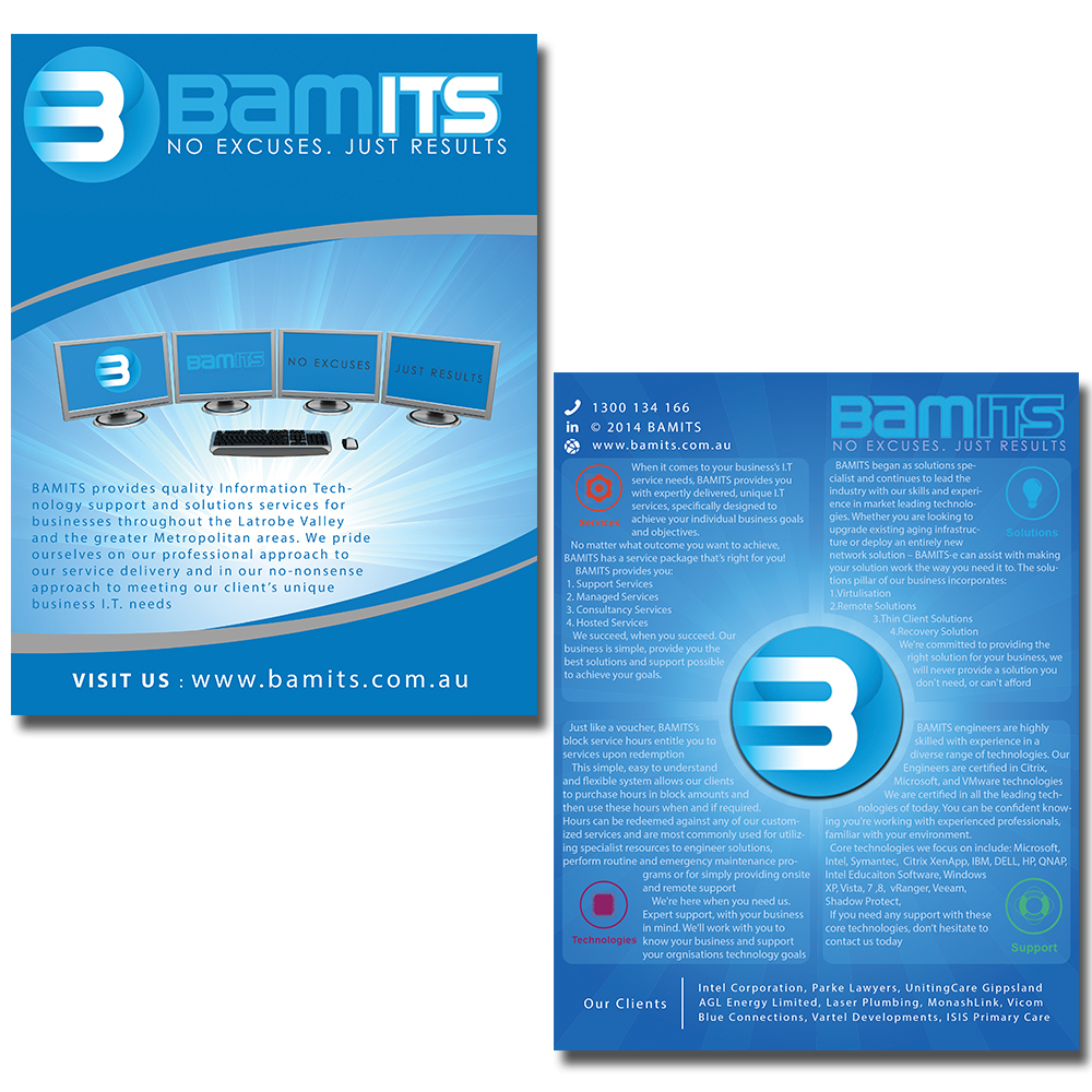 Diseño de Flyer por girodesign para BAMITS | Diseño #3299951