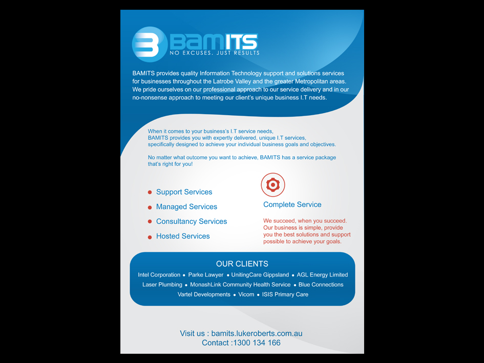 Flyer Design by whitepaper for BAMITS | Design #3034961