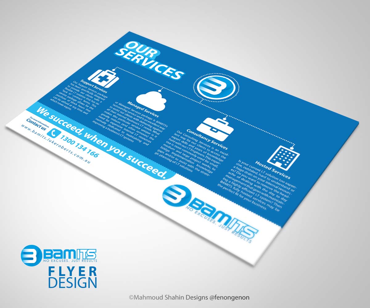 Flyer-Design von Mahmoud Shahin für BAMITS | Design #3333487