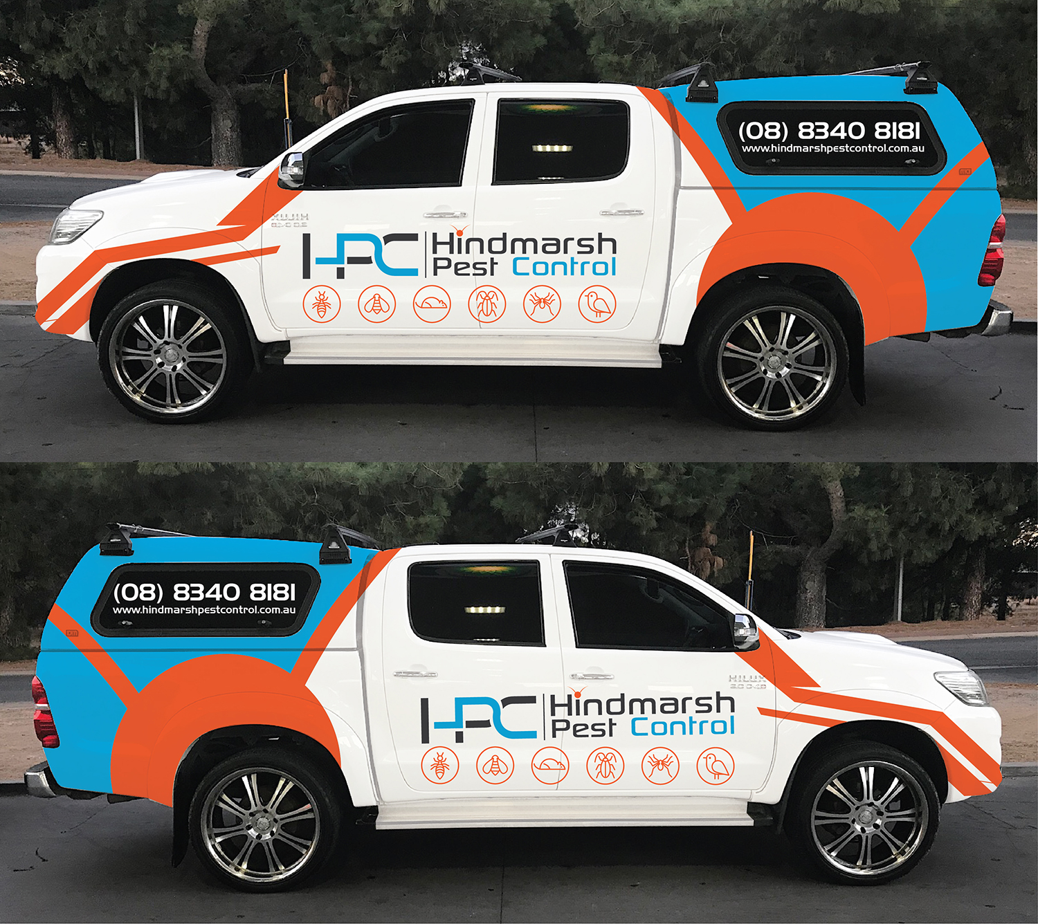 Diseño de Rotulación de Vehículo por Deziners Zone para Hindmarsh Pest Control | Diseño #24440525