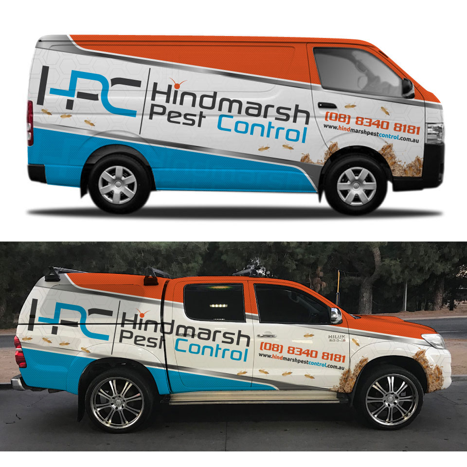 Design de Covering de Véhicule par Yoga Tri pour Hindmarsh Pest Control | Design #24456070