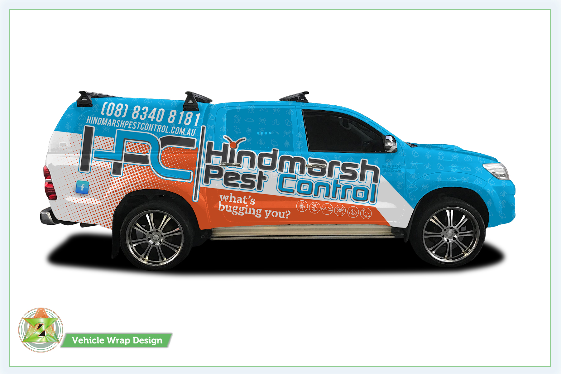 Design de Covering de Véhicule par Azhoeck pour Hindmarsh Pest Control | Design #24489683