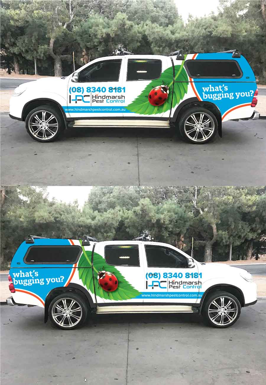 Car Wrap Design by Shumaila Kiran for Hindmarsh Pest Control | Design #24452616