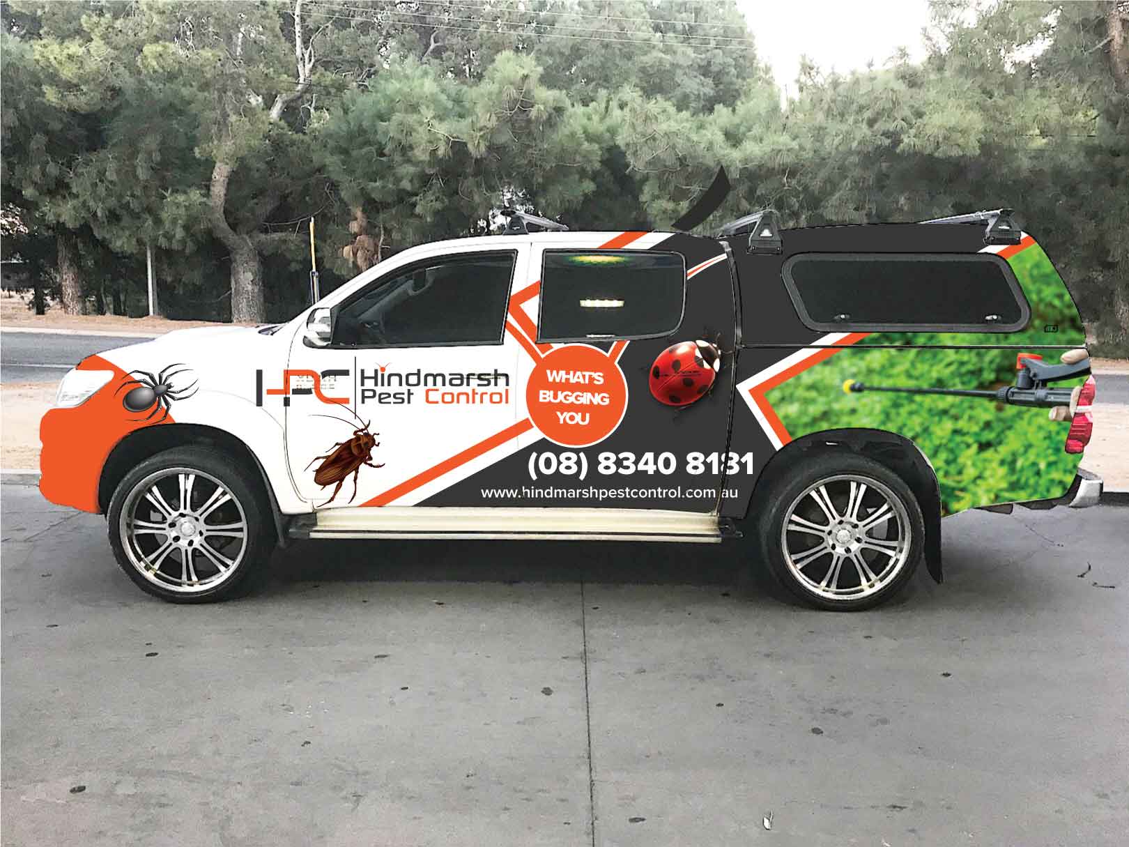 Car Wrap Design by Shumaila Kiran for Hindmarsh Pest Control | Design #24492981