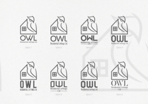Logo Design by Gellert Fulop for Owl Residential Lettings Ltd | Design: #24509363