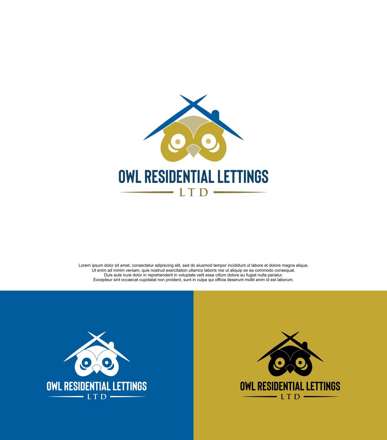 Logo Design by siti MWDesign for Owl Residential Lettings Ltd | Design #24463834