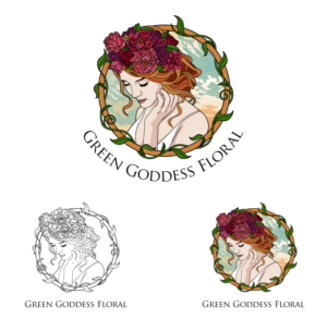 Green Goddess Floral | Logo-Design von alpino