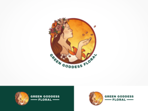 Green Goddess Floral | Logo Design by ArtTank