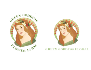 Green Goddess Floral | Logo Design by an-designs