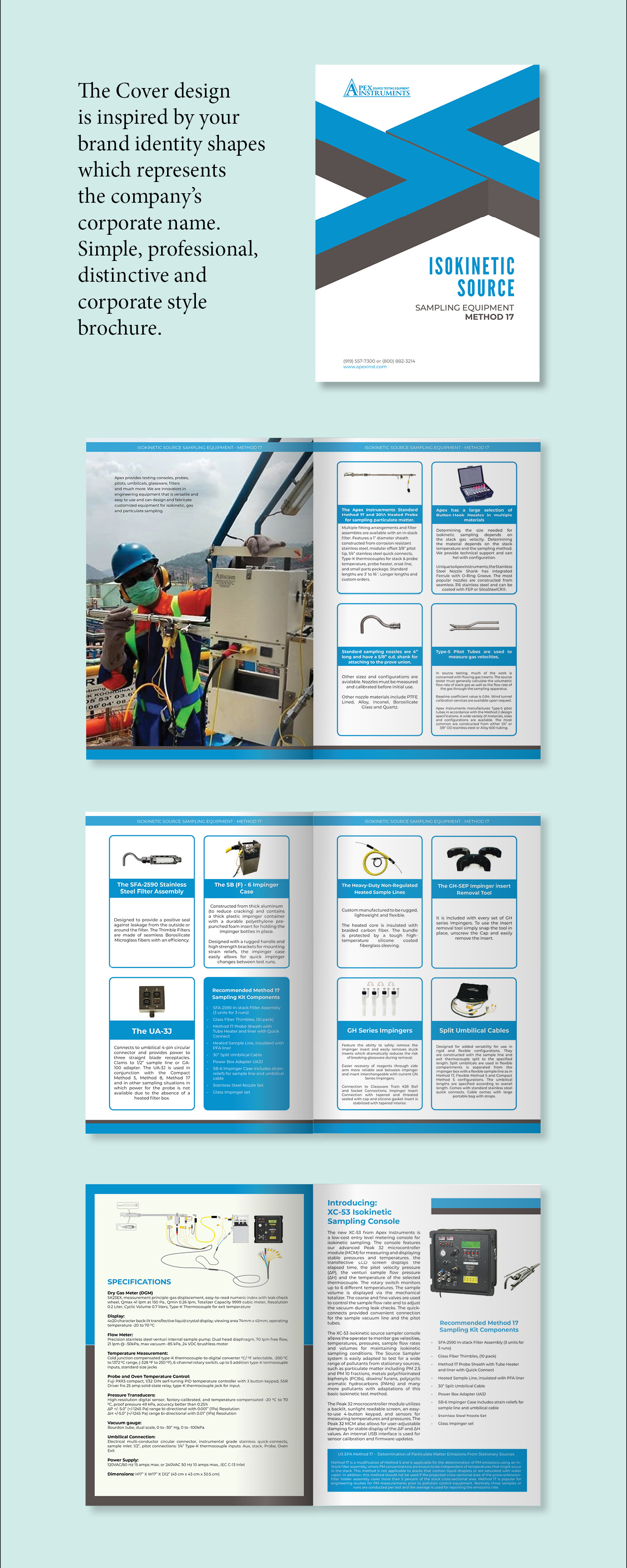 Brochure Design by Louie Fuentes | Manobo Graphic Design Services for Apex Instruments Inc. | Design #24537372