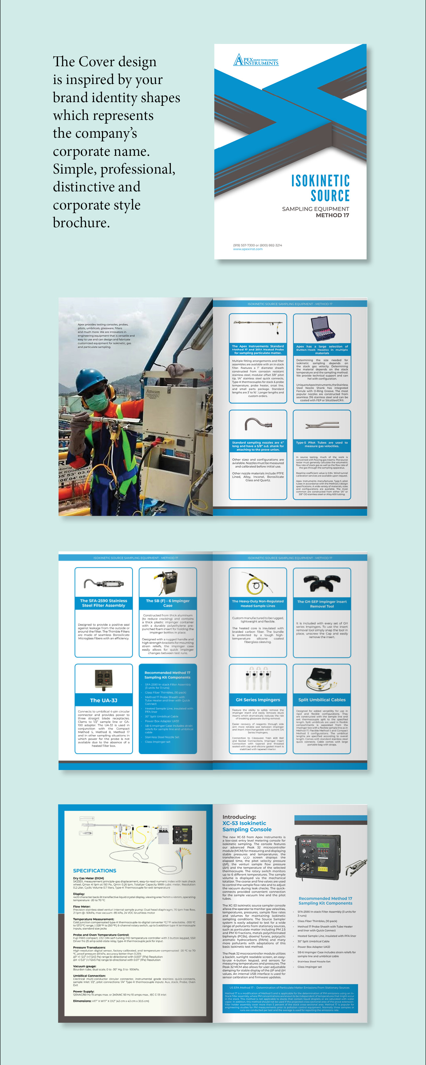 Brochure Design by Louie Fuentes | Manobo Graphic Design Services for Apex Instruments Inc. | Design #24537477