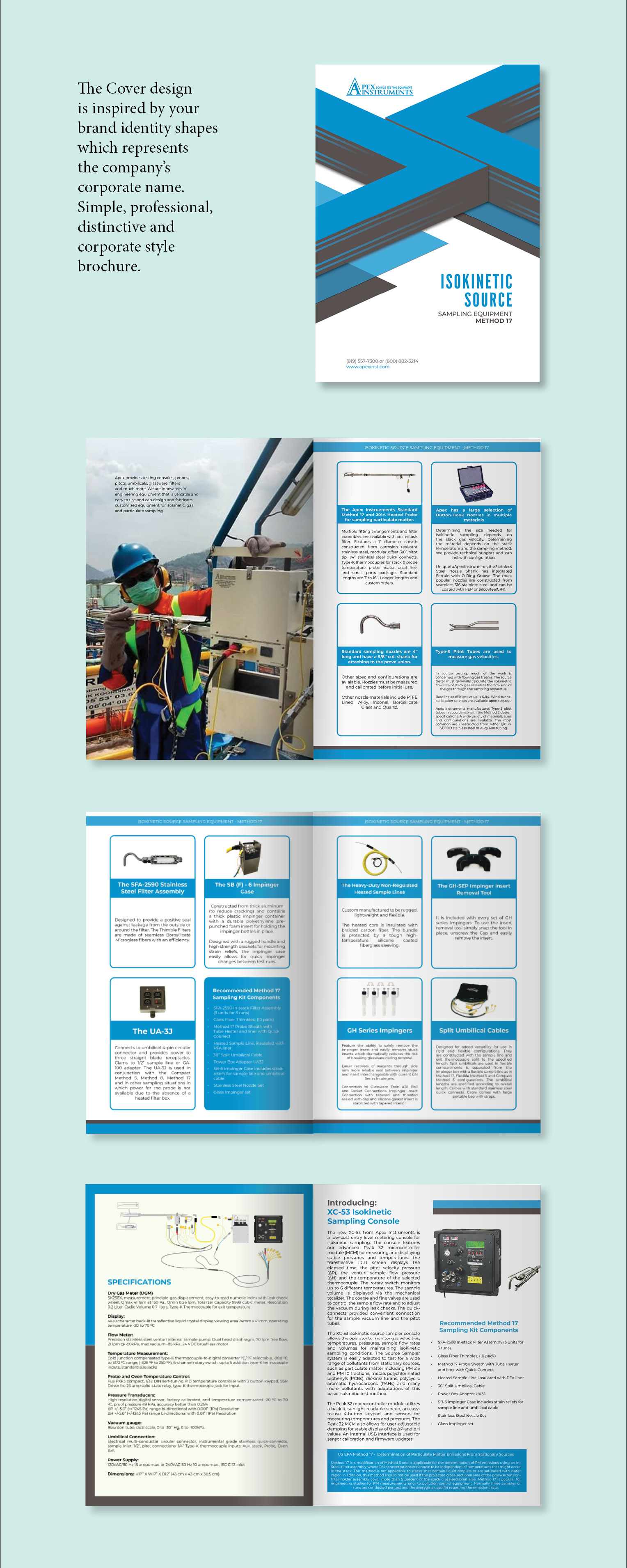 Brochure Design by Louie Fuentes | Manobo Graphic Design Services for Apex Instruments Inc. | Design #24537762