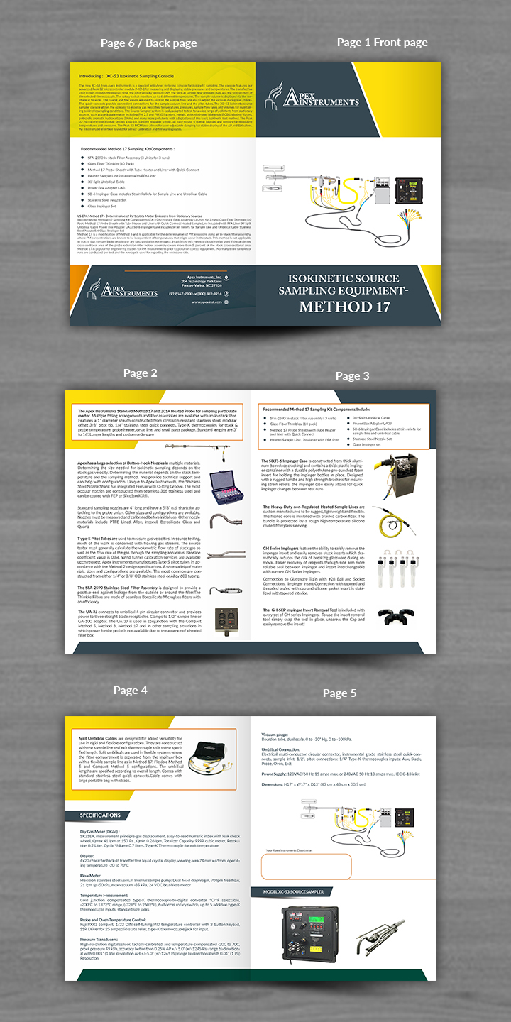 Brochure Design by innovative earth for Apex Instruments Inc. | Design #24460396