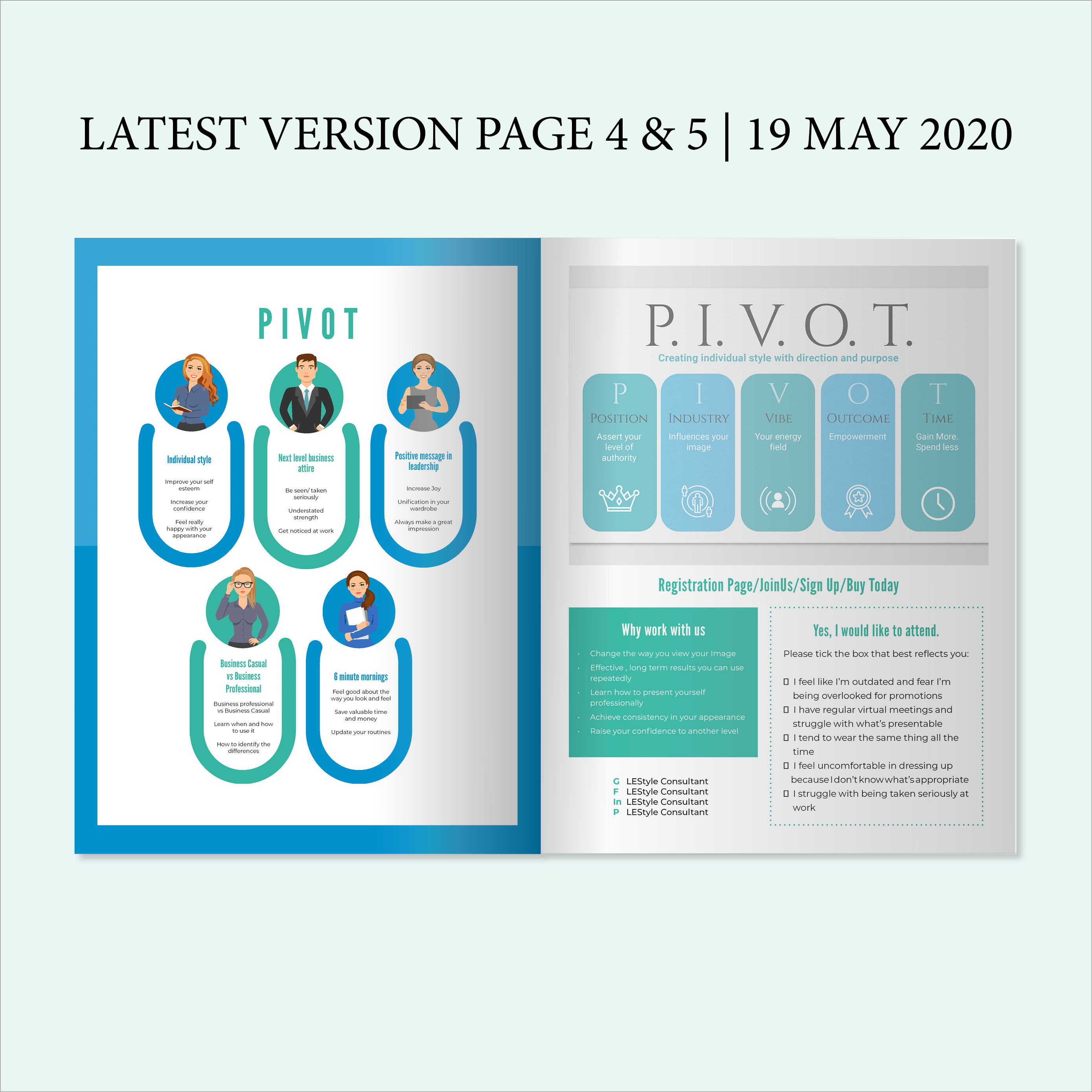 Diseño de Brochure por Louie Fuentes | Manobo Graphic Design Services para LEStyle | Diseño #24497370