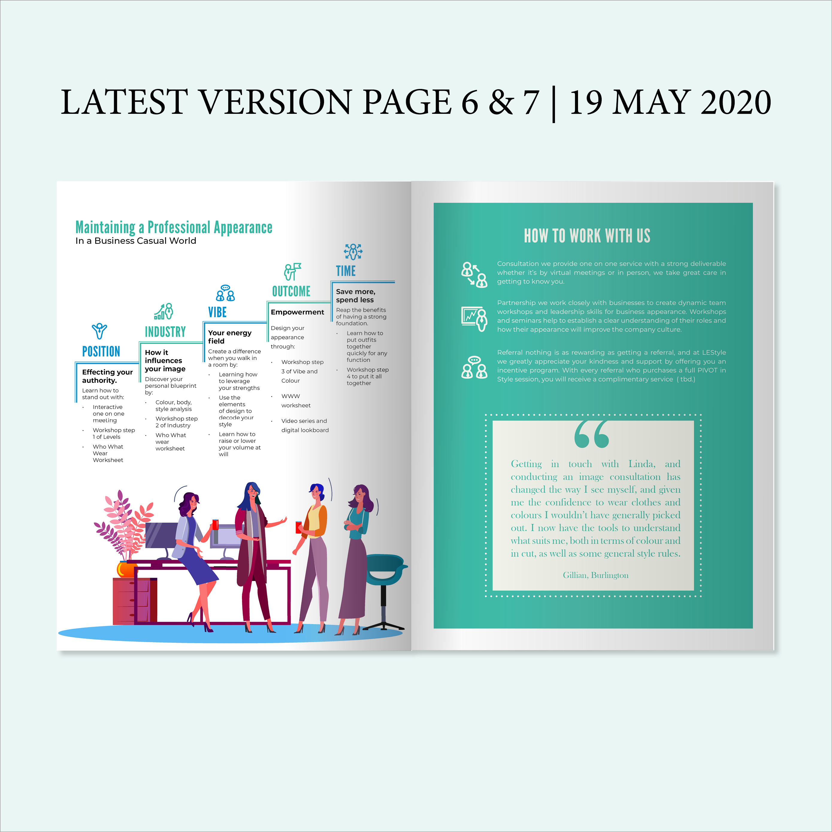 Broschüren-Design von Louie Fuentes | Manobo Graphic Design Services für LEStyle | Design #24497371