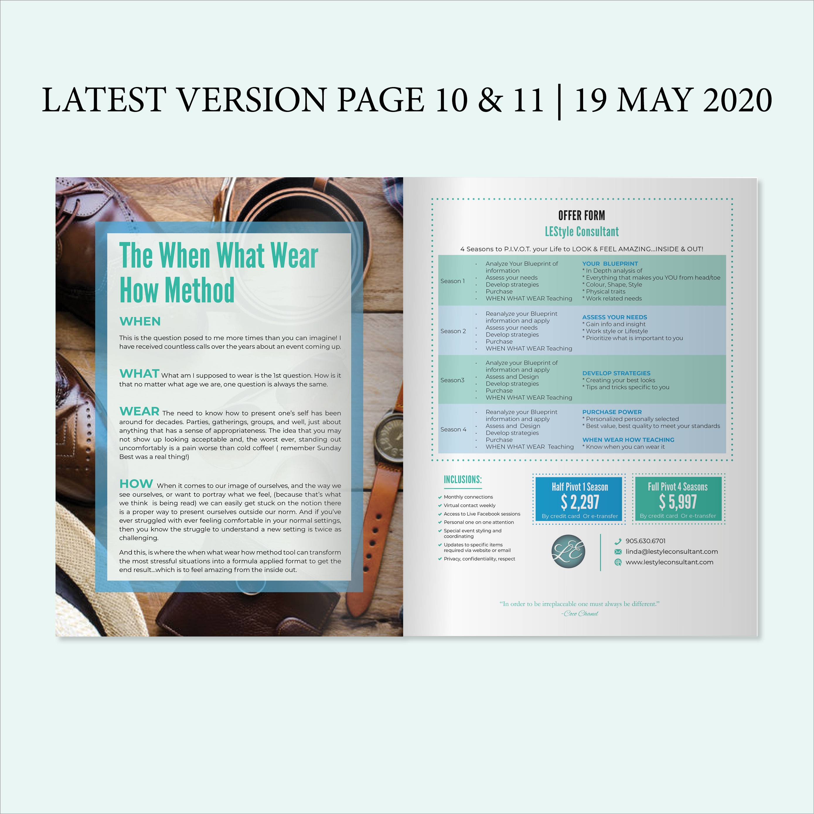 Brochure Design by Louie Fuentes | Manobo Graphic Design Services for LEStyle | Design #24497373