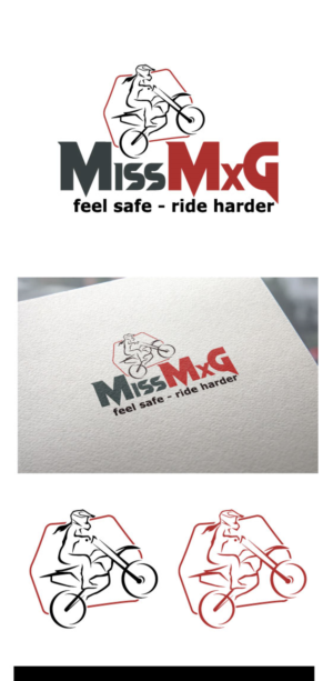 MissMxG - fell safe ride harder as per logo image | Diseño de Logo por AbhishekkM'24