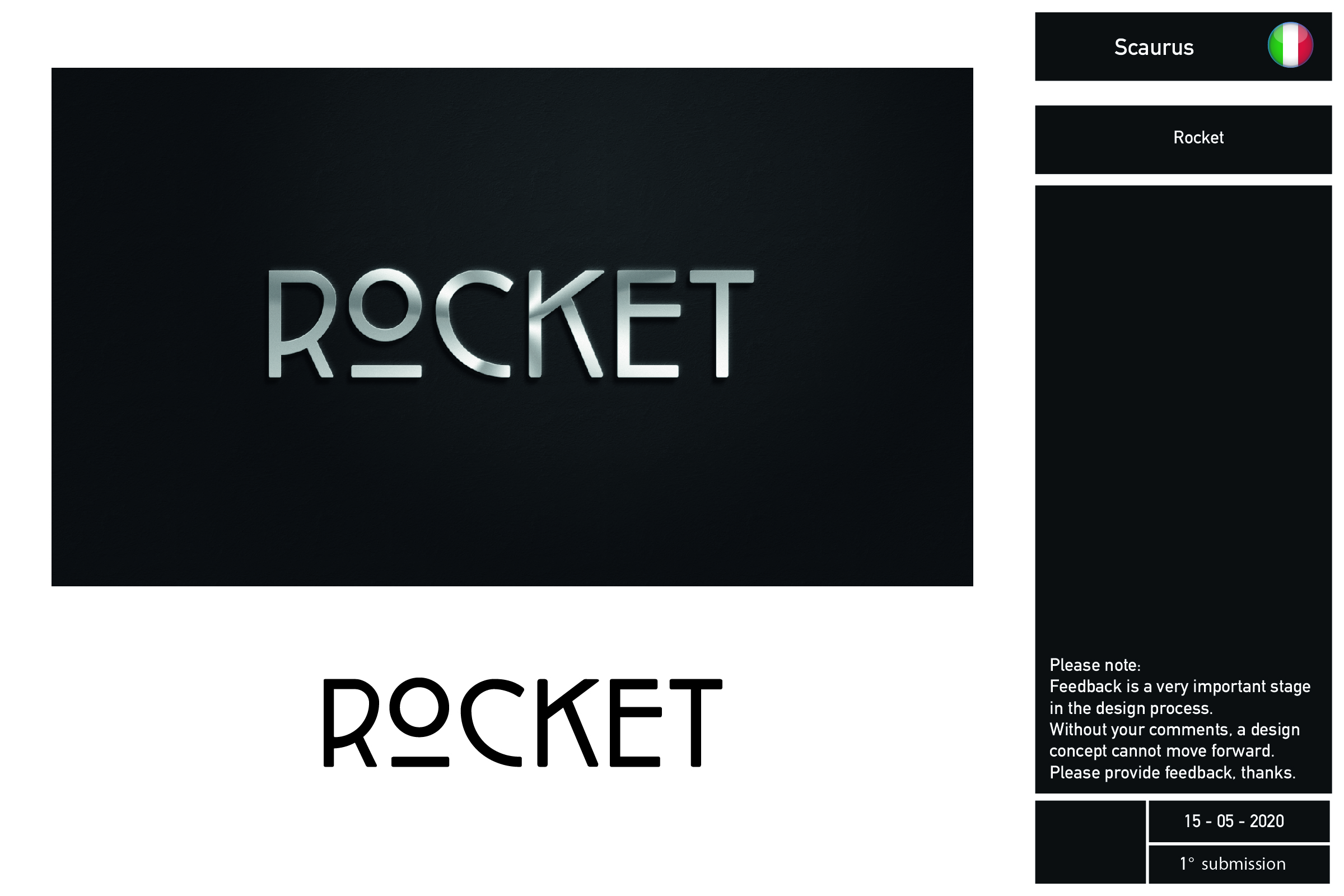 Logo Design by InkThink by Scaurus for ROCKET | Design #24468103