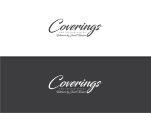 Coverings is the business name.  I want that to be prominent but also needs to say