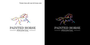 Logo Design by Sarah Graphic for Painted Horse Financial, LLC | Design: #24449325