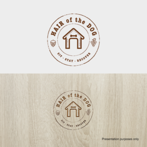Hair of the Dog / Sit - Stay - Recover | Diseño de Logo por Grapi