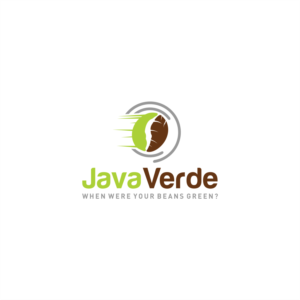 The name (JavaVerde) and the slogan (When were your beans green?) | Logo Design by sairex07312012