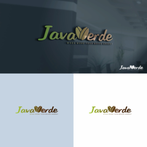 The name (JavaVerde) and the slogan (When were your beans green?) | Logo Design by ZiangArt_Studio