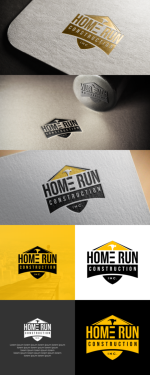 Home Run Construction Inc. | Logo Design by Angkasa Official