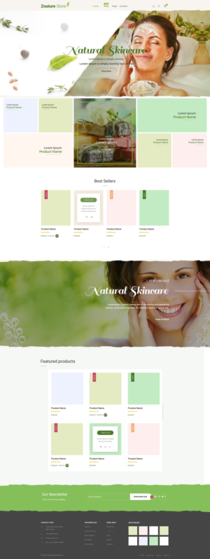  Natural  Skin  Care e commerce website | Web-Design von Shijo John