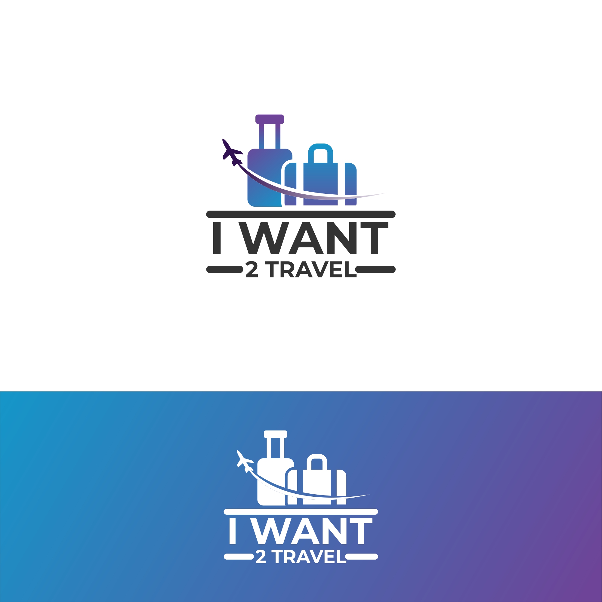 Logo Design by alitjuara for I Want 2 Travel | Design #24473604