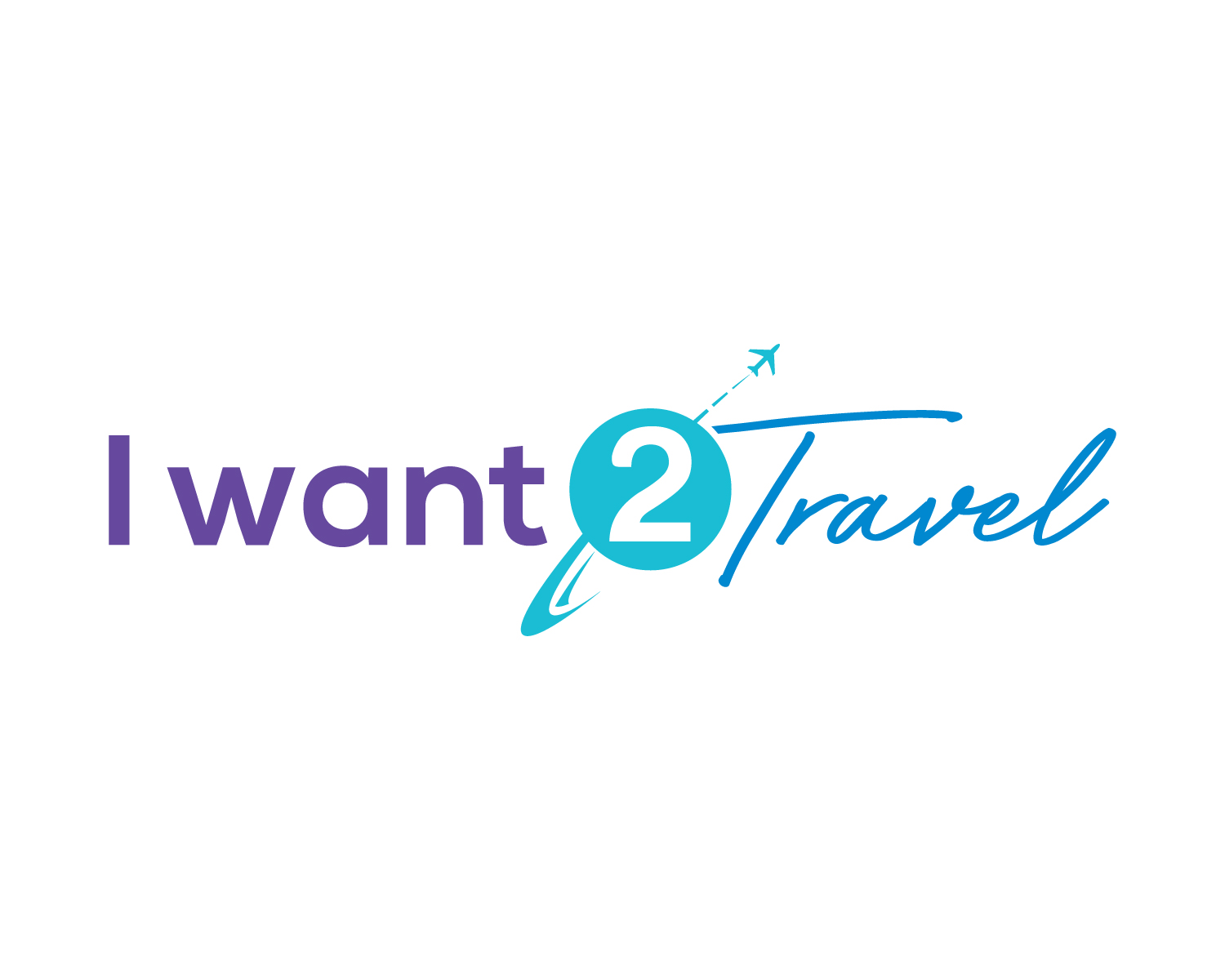 Logo Design by Atec for I Want 2 Travel | Design #24472800