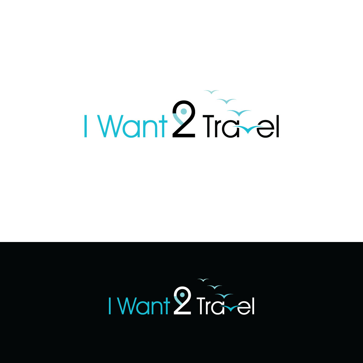Logo Design by Rii for I Want 2 Travel | Design #24451009