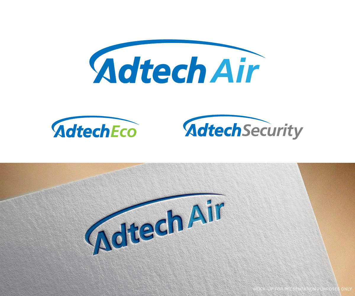 Logo Design by kimcam for Adtech Australia Pty Limited - T/As Adtech Security & Electrical Services | Design #24546223