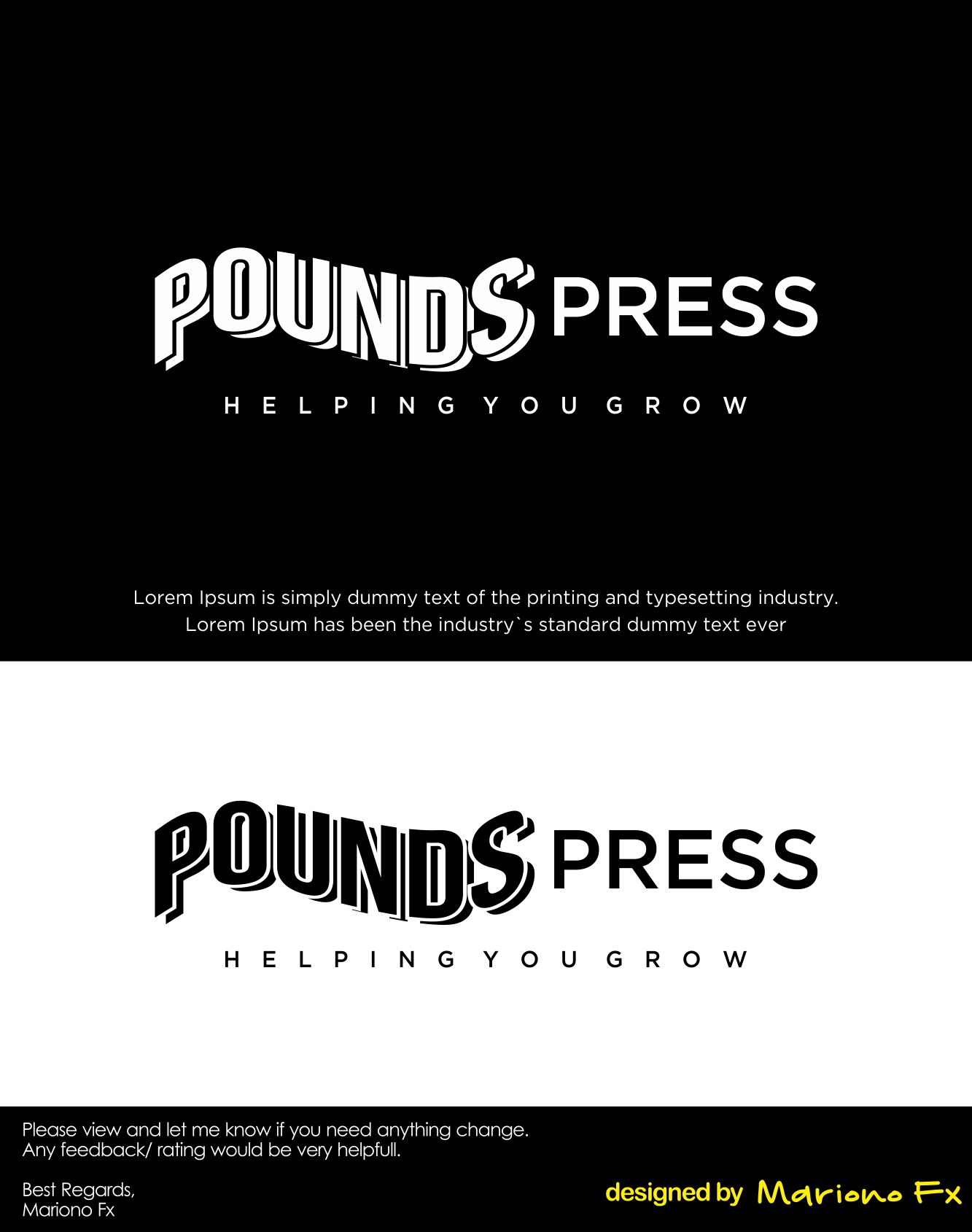 Logo Design by Mariono Fx for this project | Design #24542676