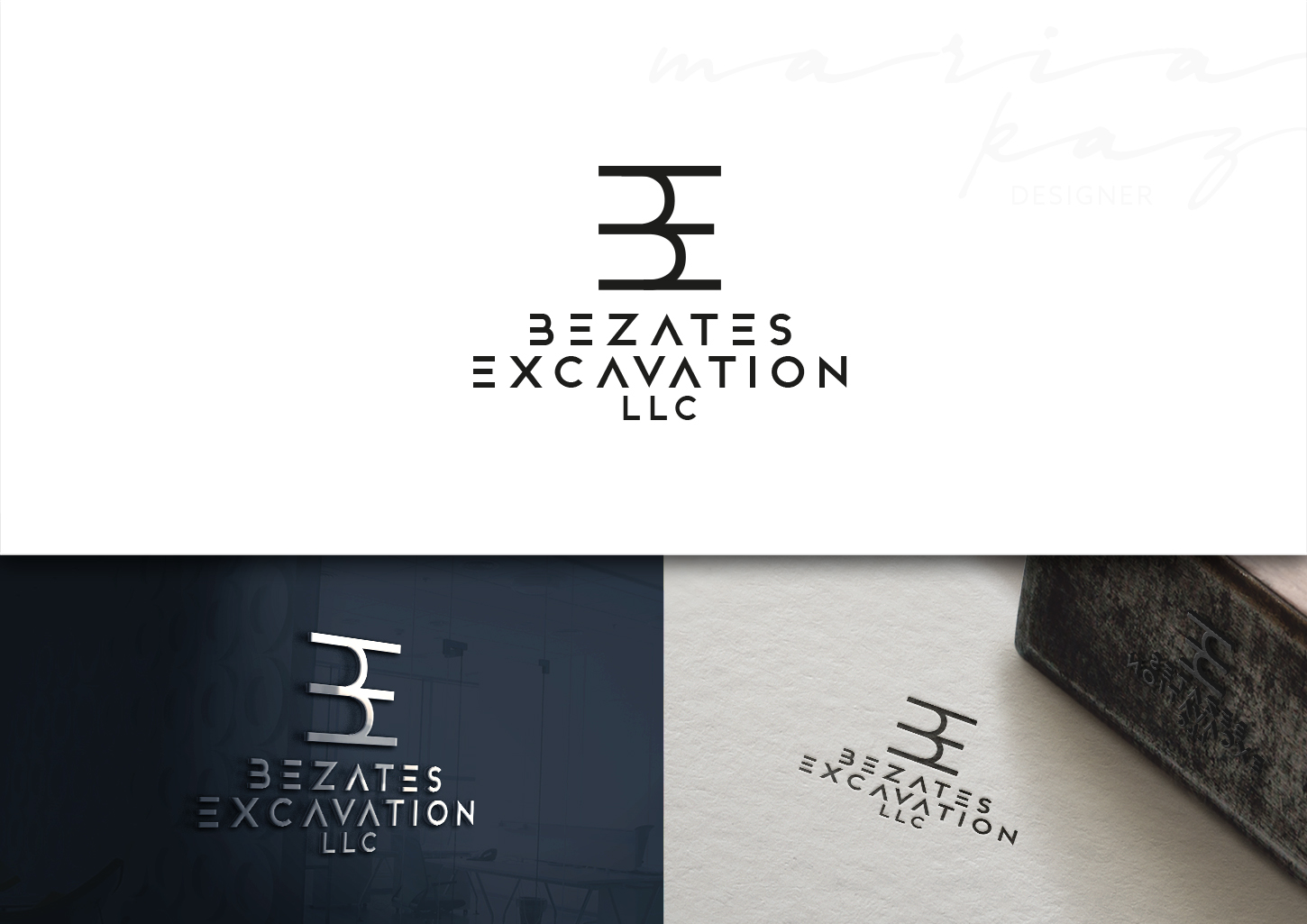 Logo Design by maria-kaz for Bezates Excavation LLC | Design #24458615