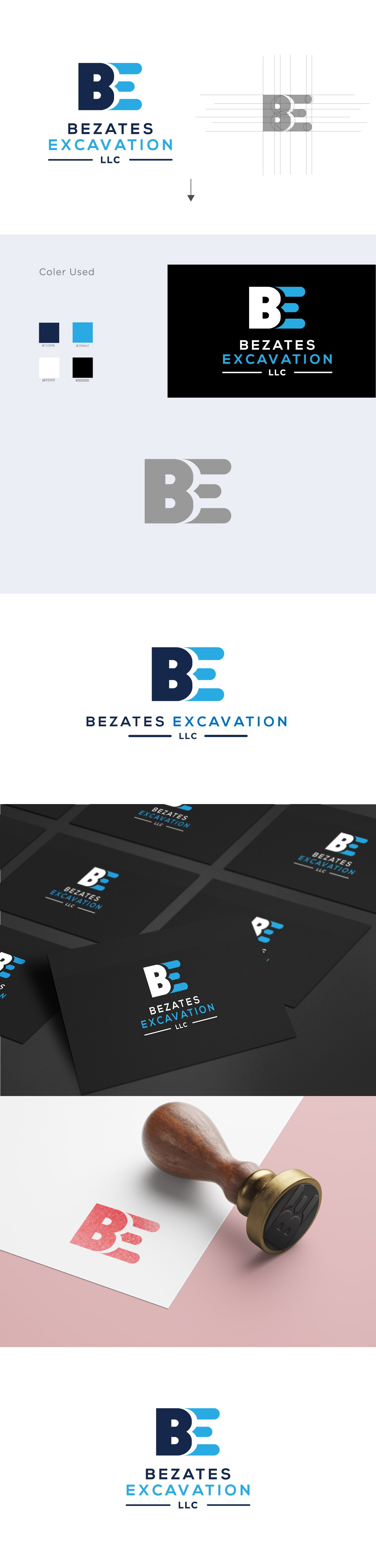 Logo-Design von Moon Design. für Bezates Excavation LLC | Design #24460819