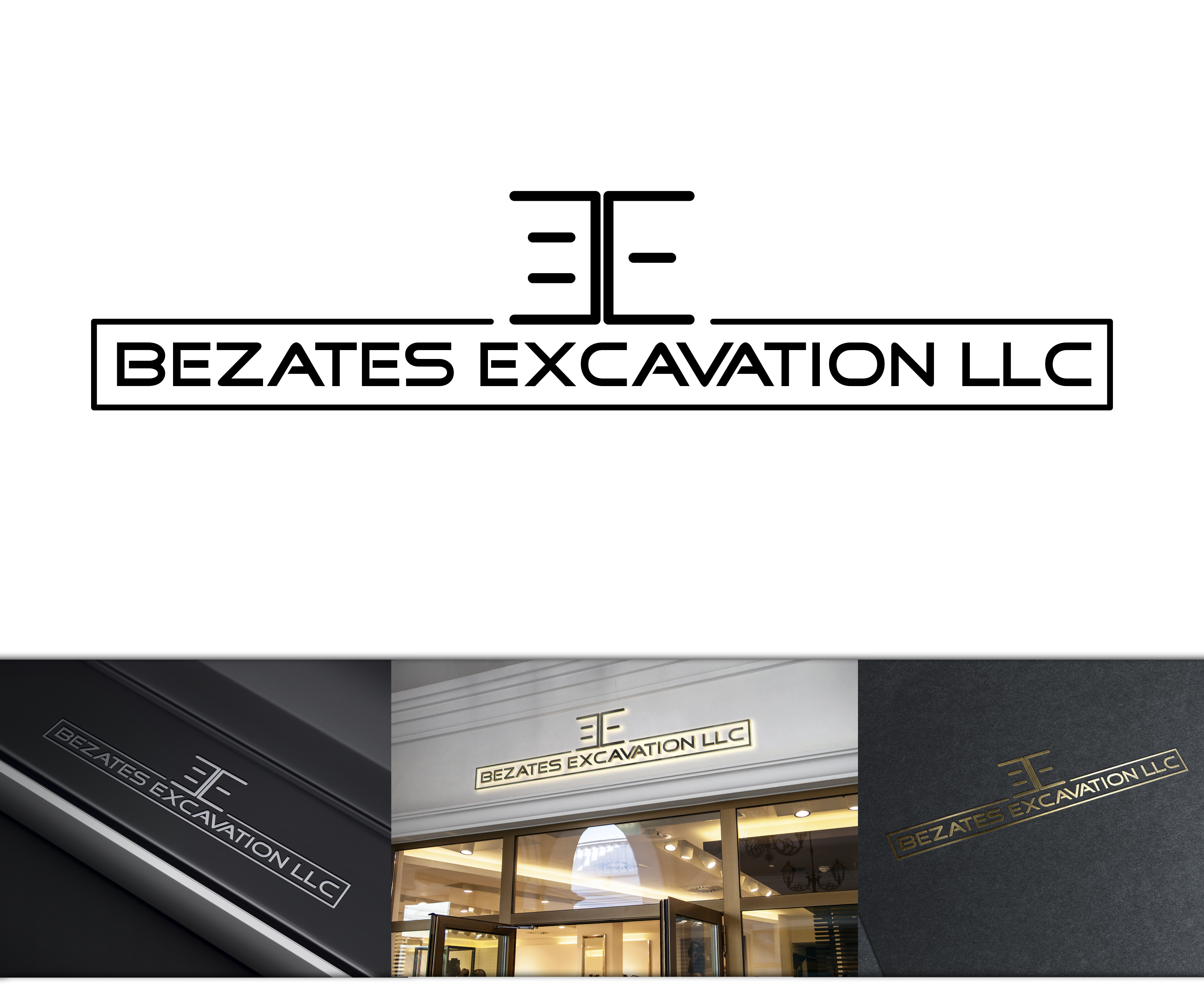 Logo Design by athania for Bezates Excavation LLC | Design #24458987