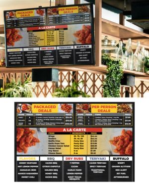 Menu Design by Impressive Solutions for this project | Design: #24501104