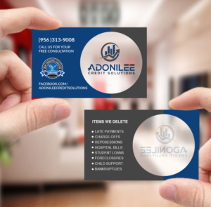 Business Card Design by Creations Box 2015 for Adonilee Credit Solutions, LLC. | Design: #24462604