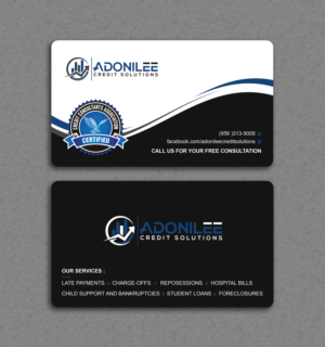MODERN DESIGN BUSINESS CARDS FOR A CREDIT REPAIR COMPANY | Business Card Design by Uttom 2