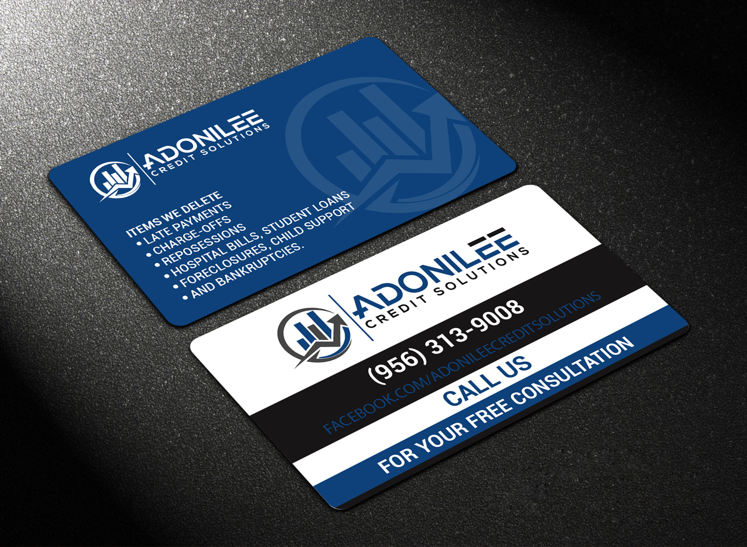 Business Card Design by Imagine design000 for Adonilee Credit Solutions, LLC. | Design #24455032