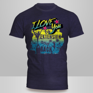 I love you to extension and back | T-Shirt-Design von Kero