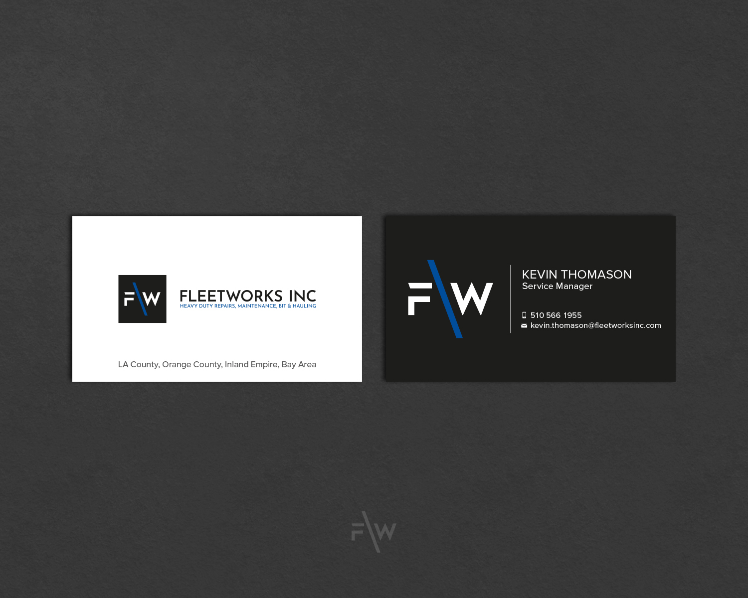 Business Card Design by designbysy for Fleetworks Inc | Design #24462508