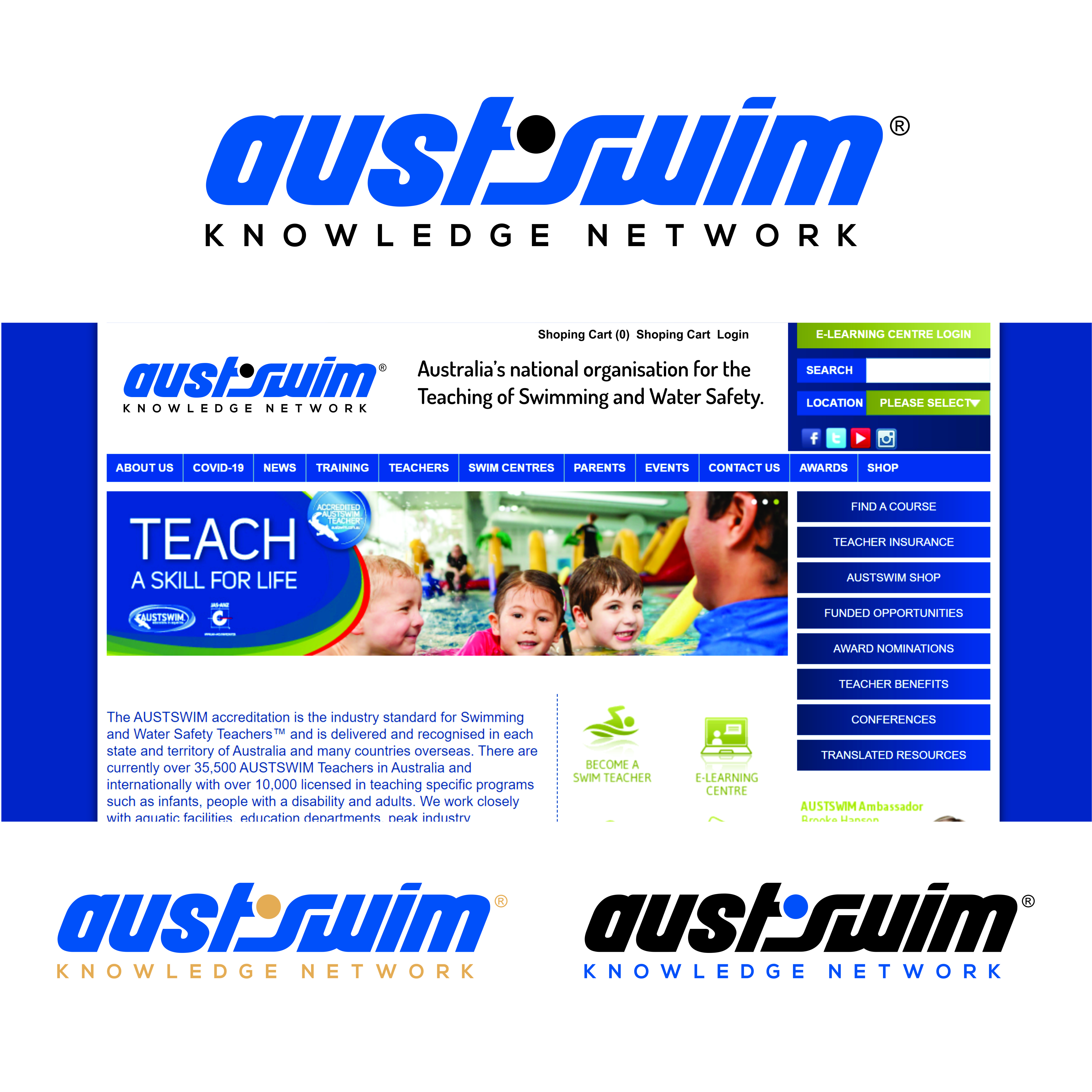 Logo Design by Amit Panchal for AUSTSWIM | Design #24466376