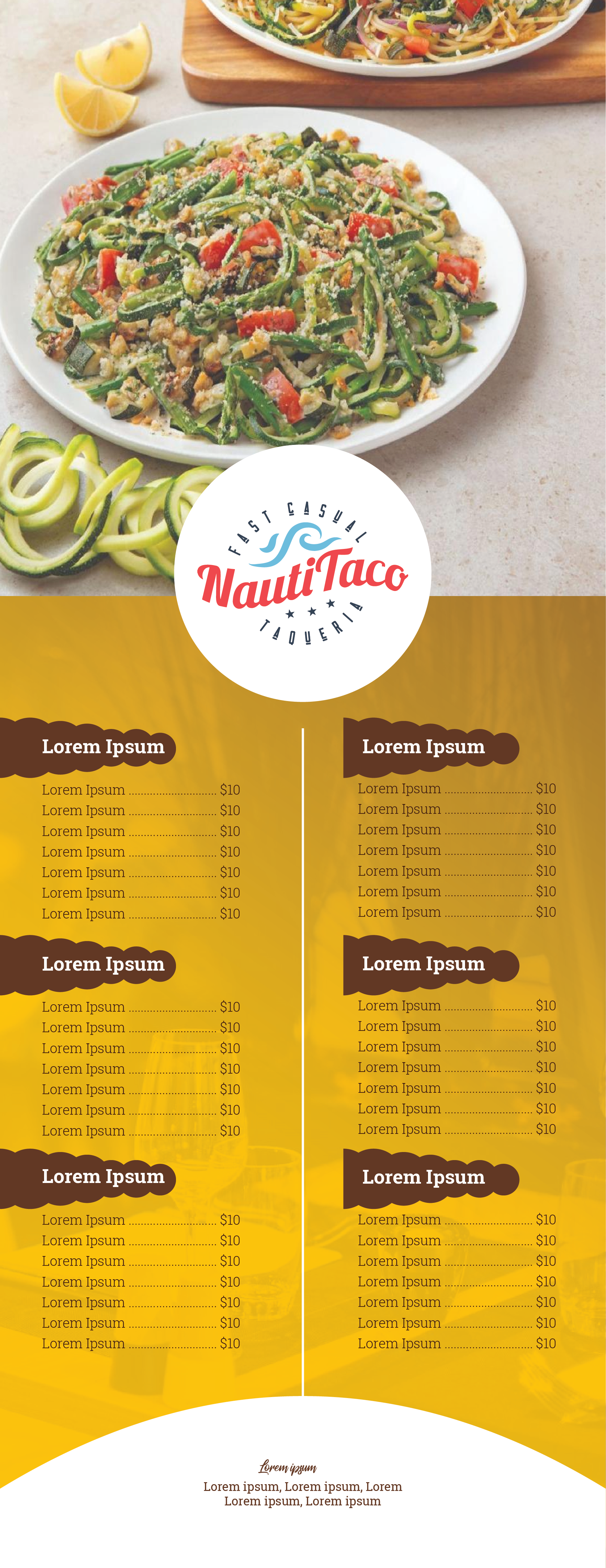 Menu Design by Amrinder Designer for Nauti Taco | Design #24461517