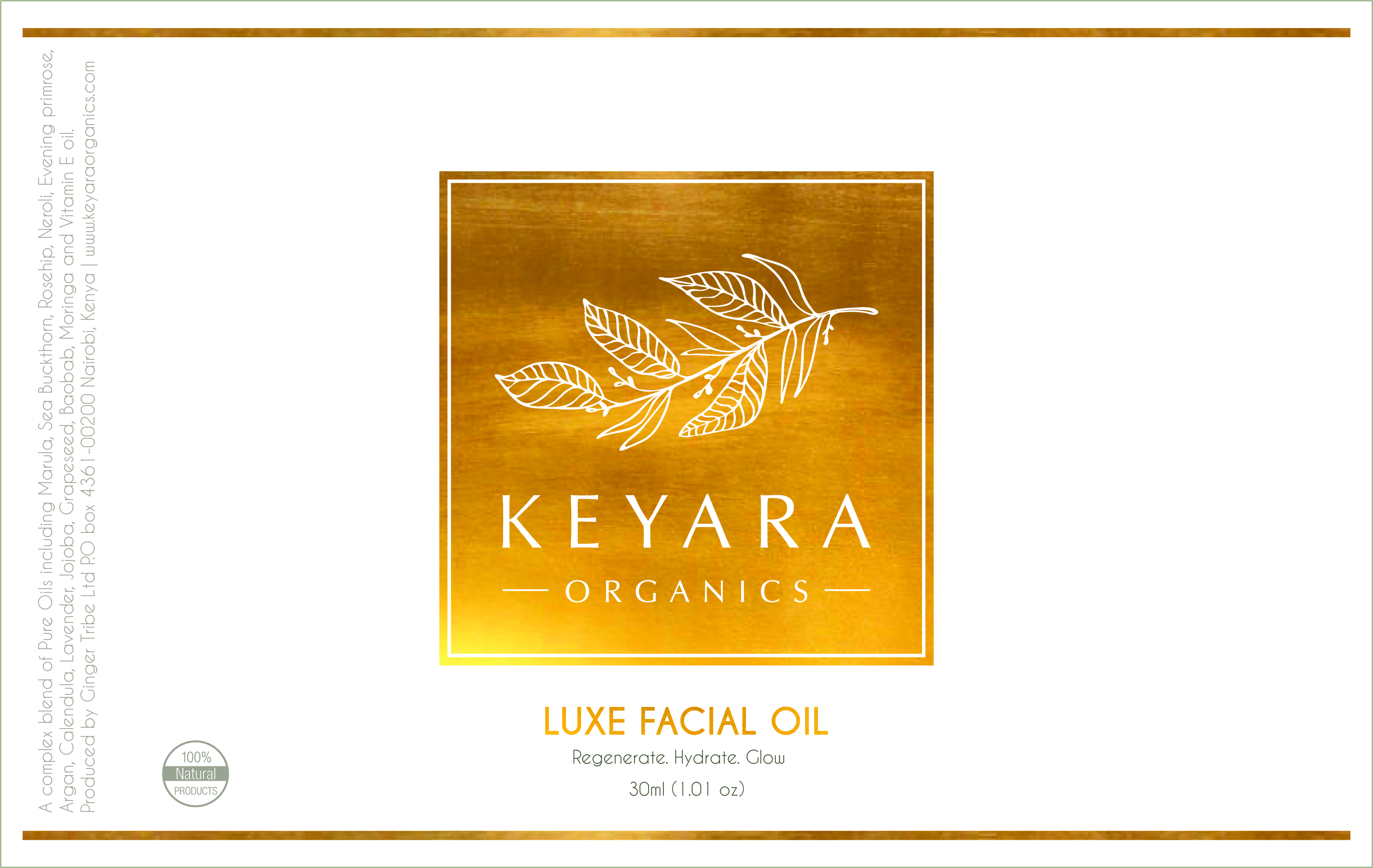 Label Design by Andres Bolivar for Keyara Organics | Design #24508553