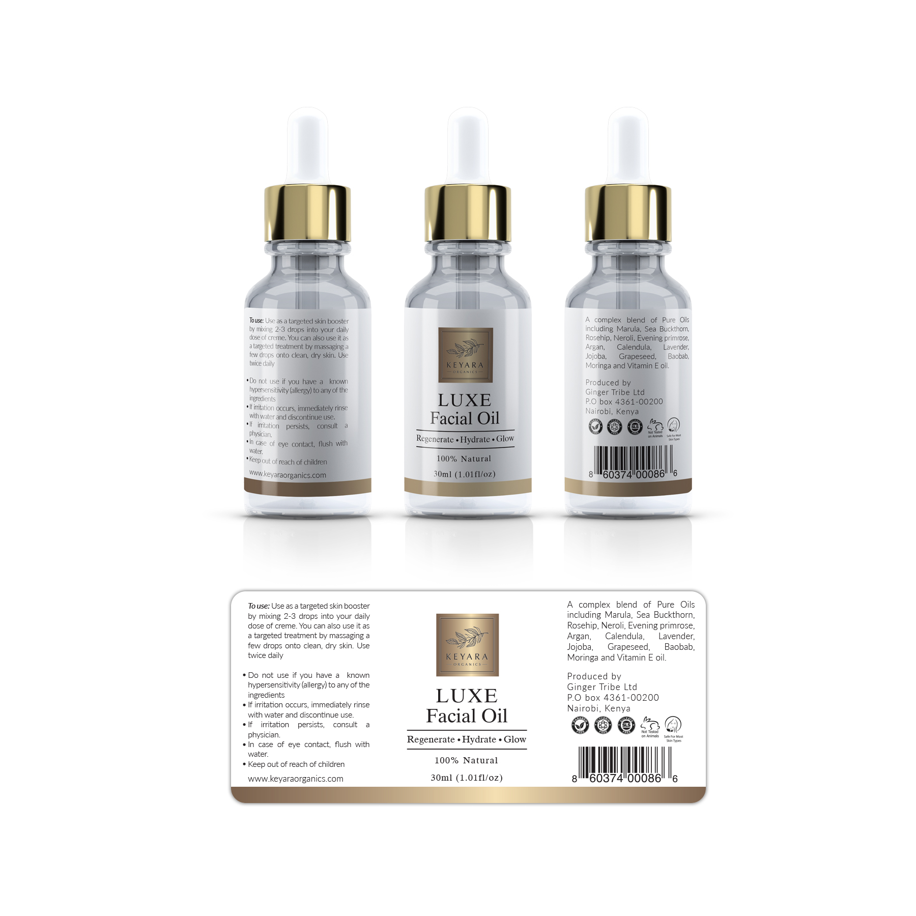 Label Design by Shark1 for Keyara Organics | Design #24490470