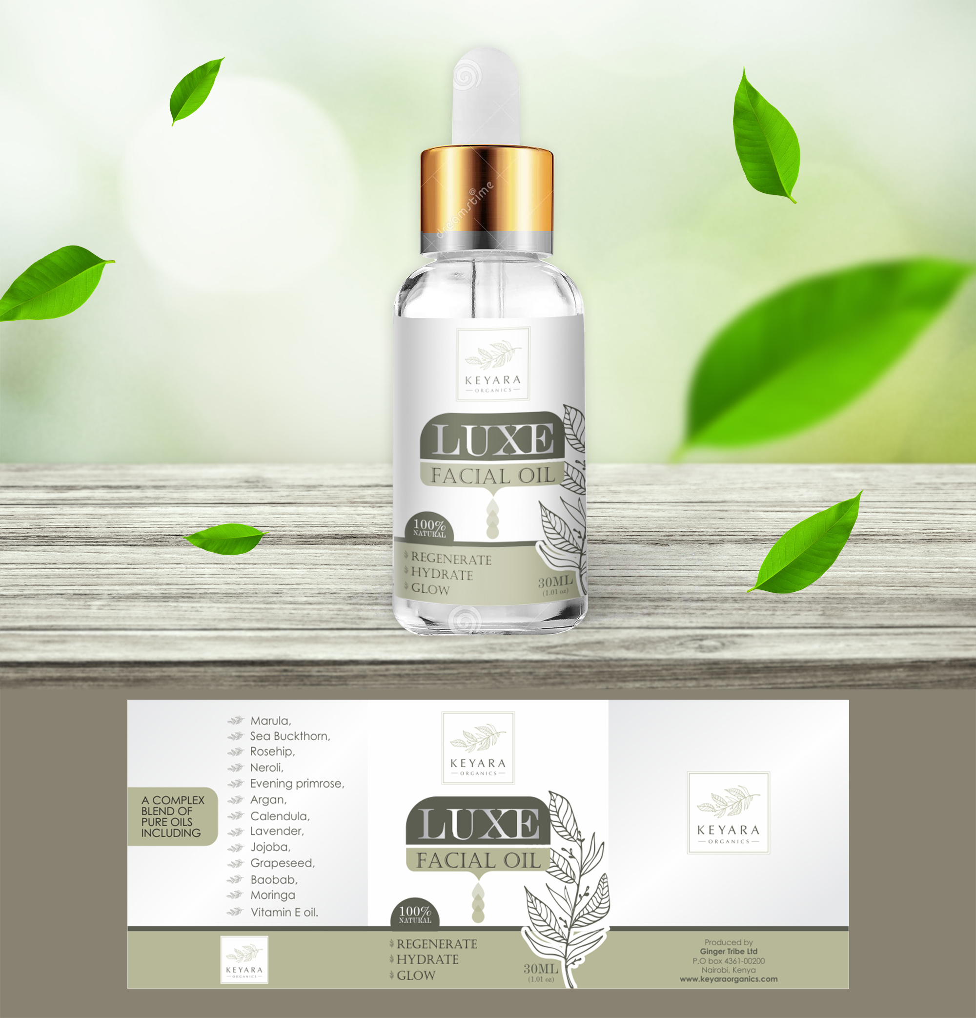 Label Design by Printopia Design for Keyara Organics | Design #24499165