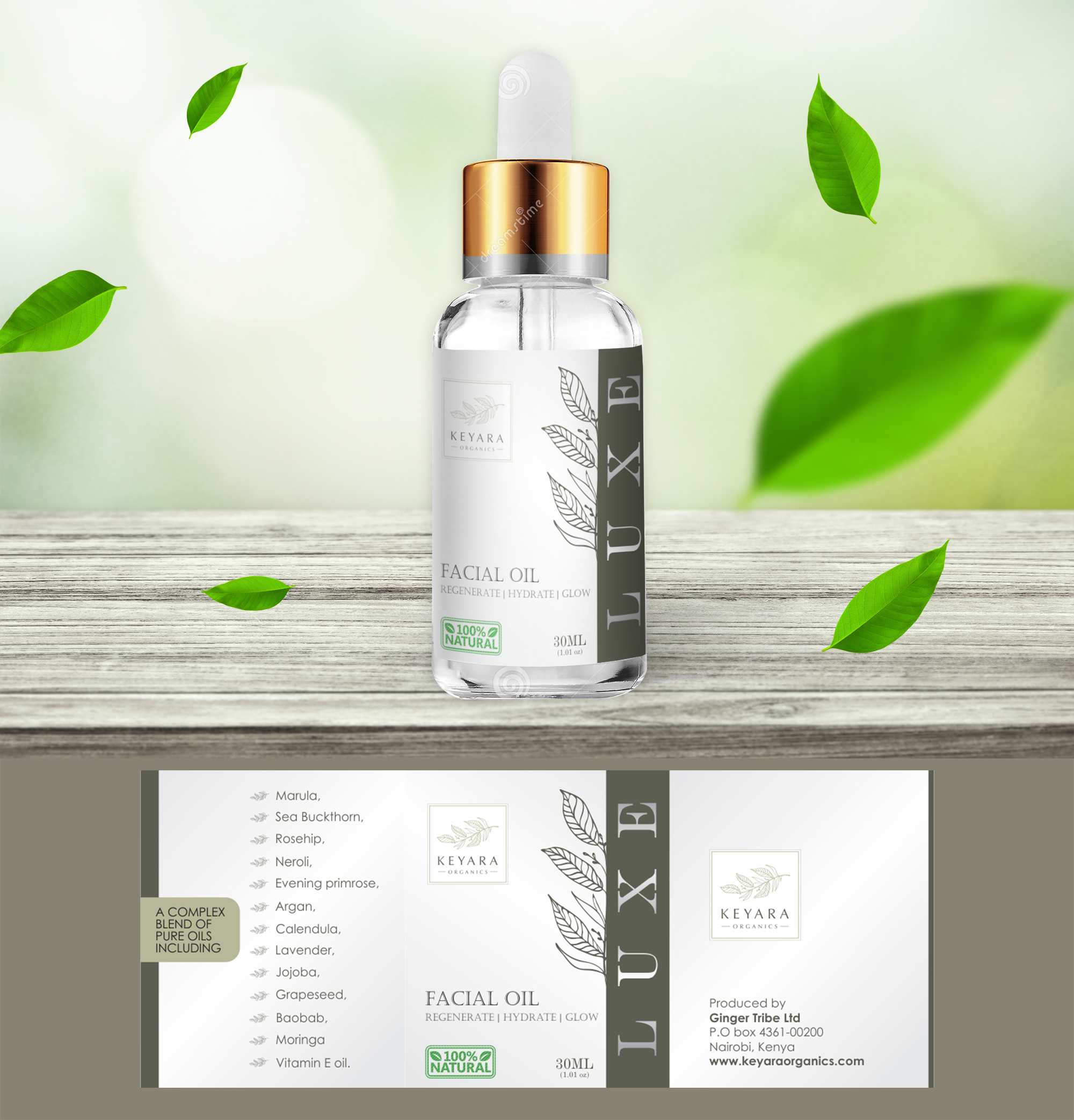 Label Design by Printopia Design for Keyara Organics | Design #24499166