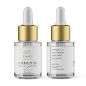   Luxury Face Oil Label  | Label Design by Krasimira Georgieva
